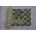 Hand woven baby blankets BBHW01 - #5 Denim Blue & Crream 27" x 24" ( 69cm x 61cm)